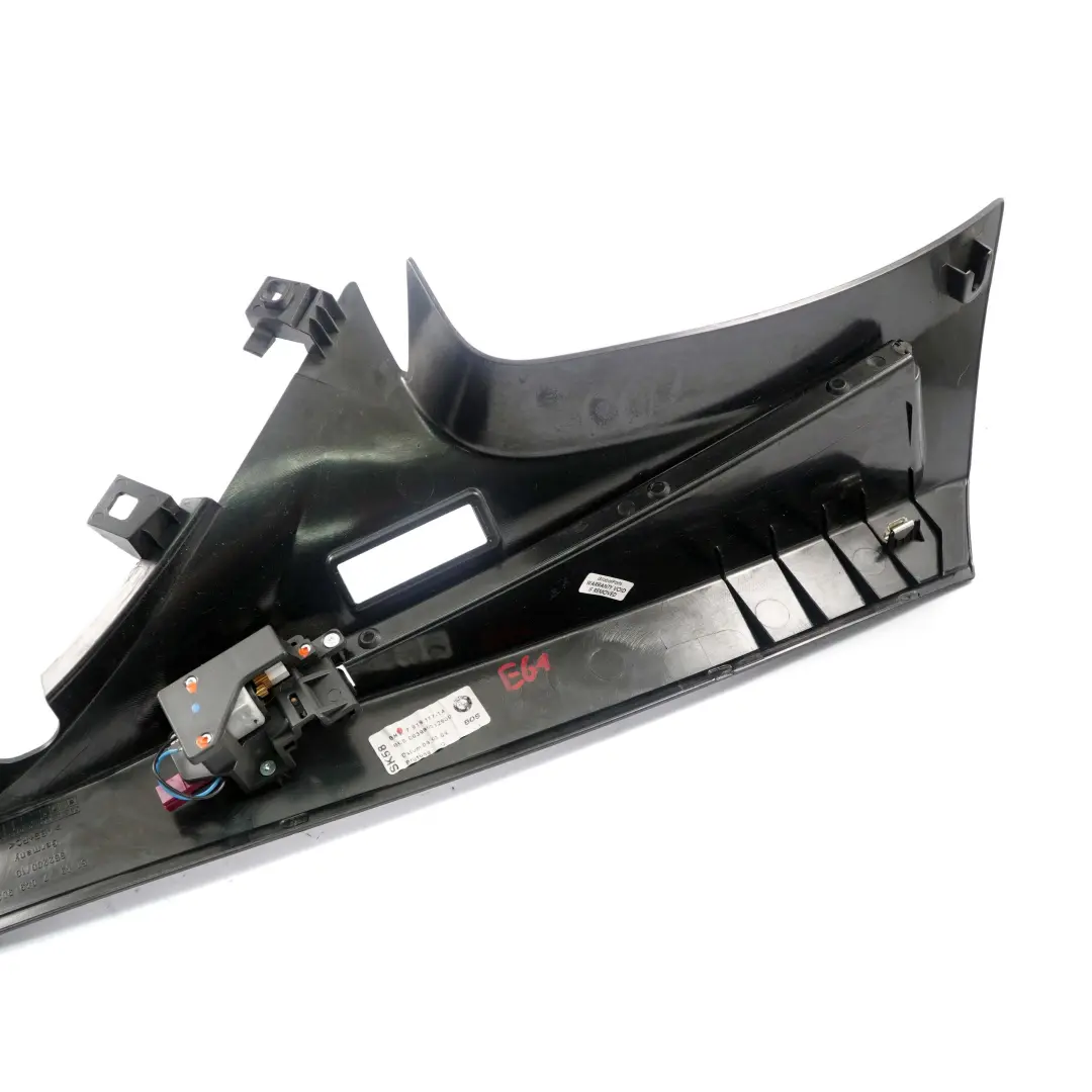 BMW E61 Touring Posteriore Sinistra Colonna D Coperchio Pannello Nero - SKU 7919677 - Numero di parte 7919677