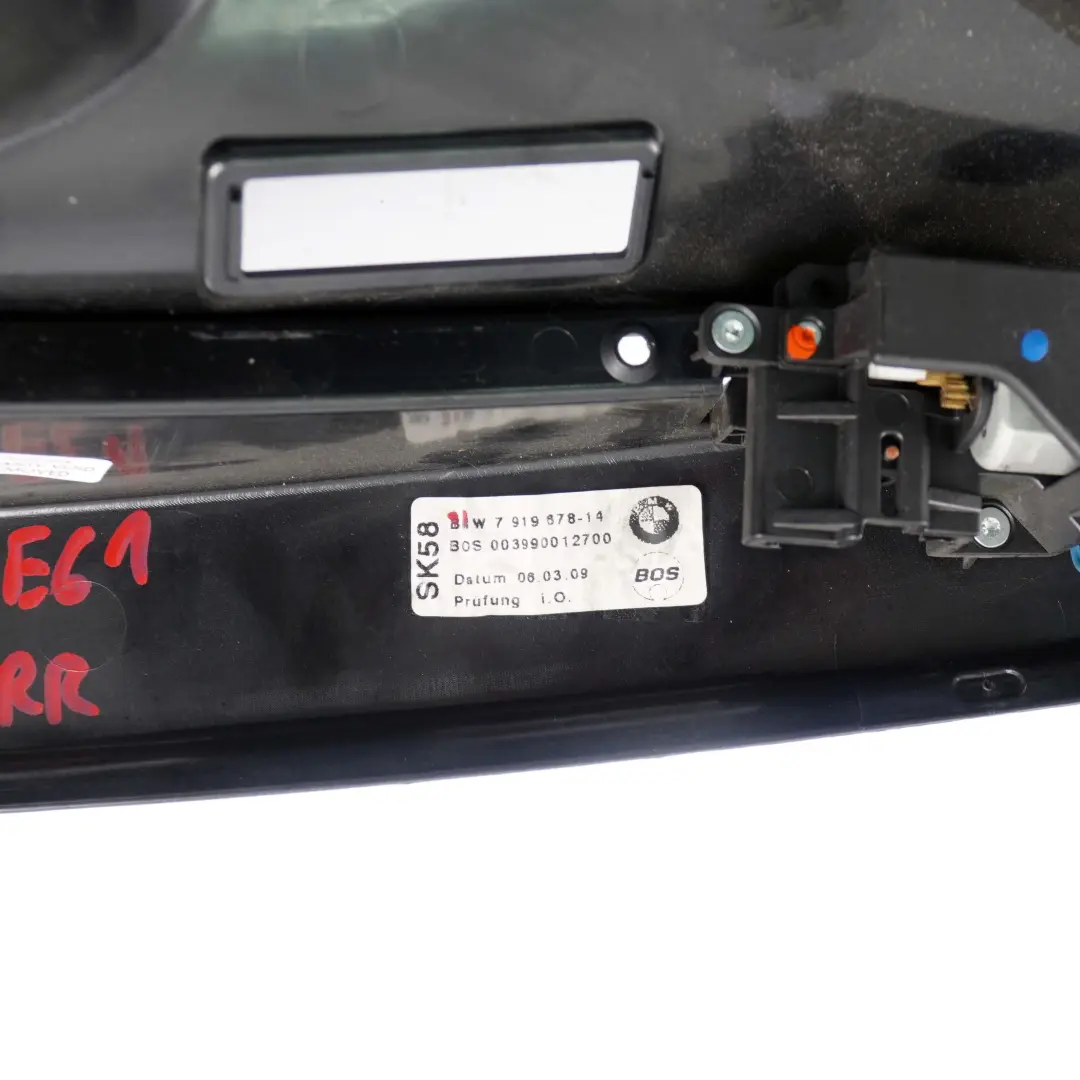 Right O/S D Column Trim Panel Cover Black to BMW 5 E61 Touring Rear with Part number 7919678 BMW 5 E61 Touring Rear Right O/S D Column Trim Panel Cover Black - SKU 7919678 - Part number 7919678