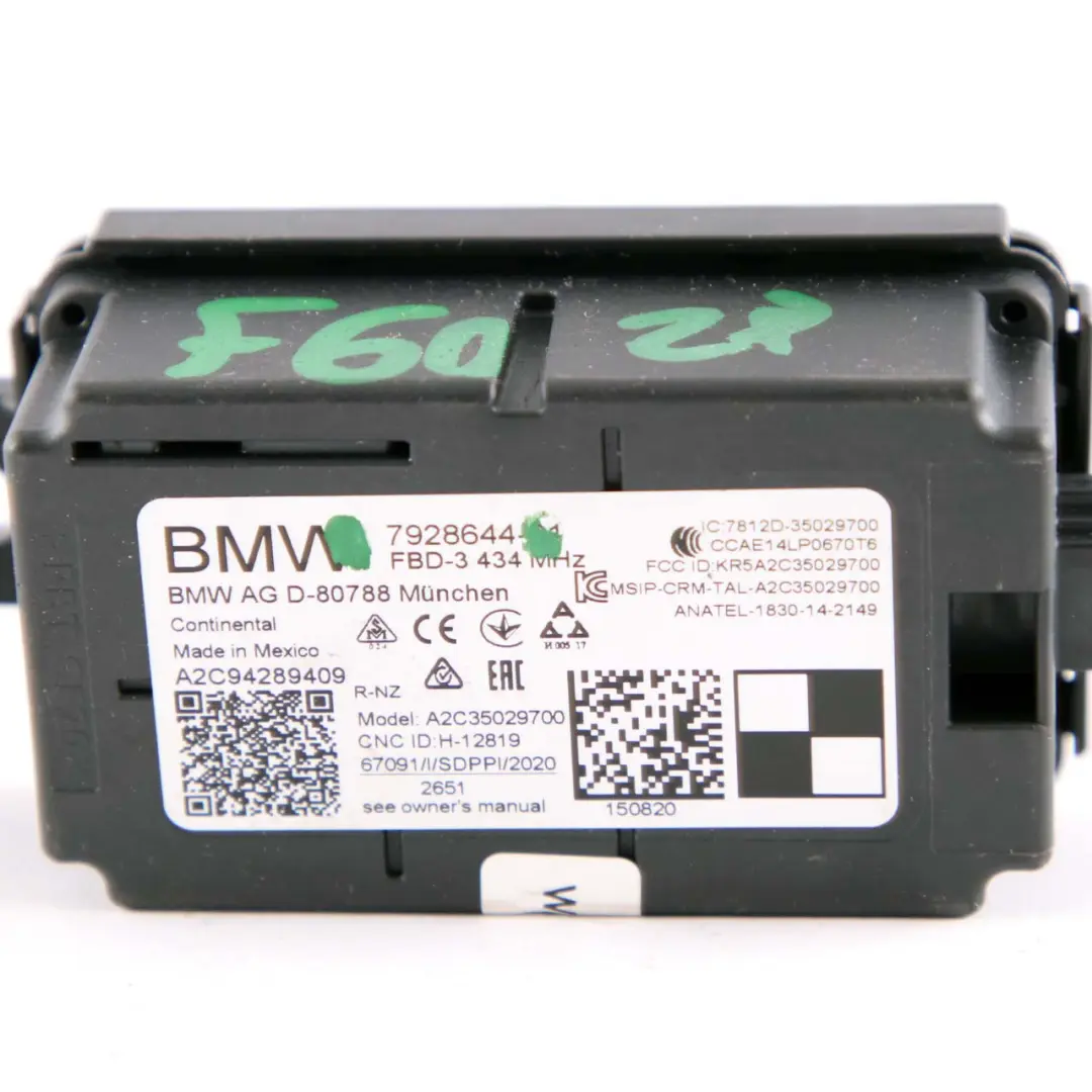 MHZ Moduł Sterownik Radia do Mini F60 Countryman 434 o numerze 7928644 Mini F60 Countryman 434 MHZ Moduł Sterownik Radia - SKU 7928644 - Numer Części 7928644