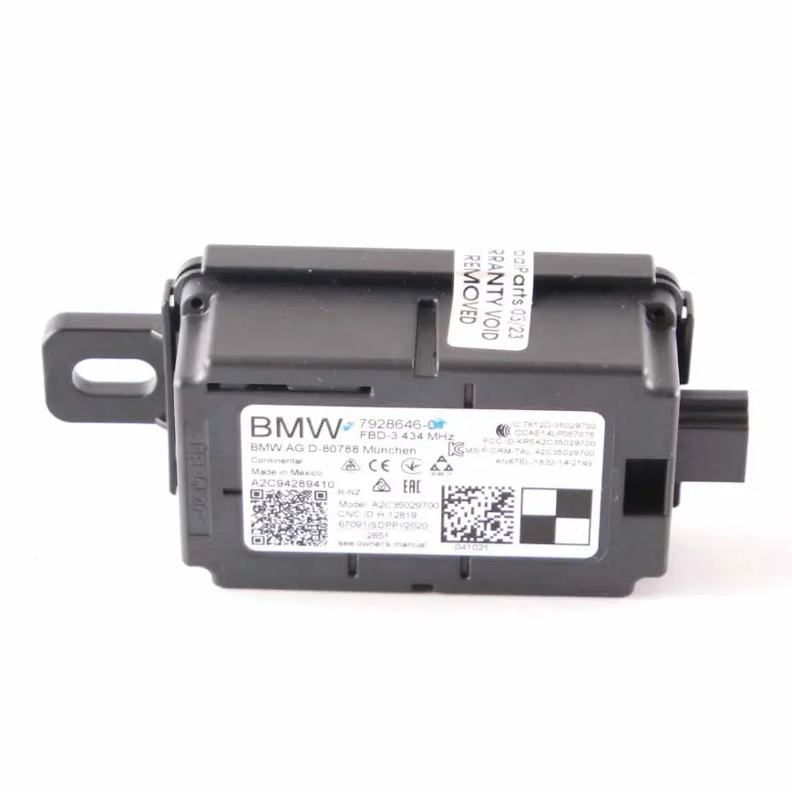 BMW F34 GT Mini F55 F56 F60 Radio Unidad Control Remoto Receptor 434 MHZ 7928646