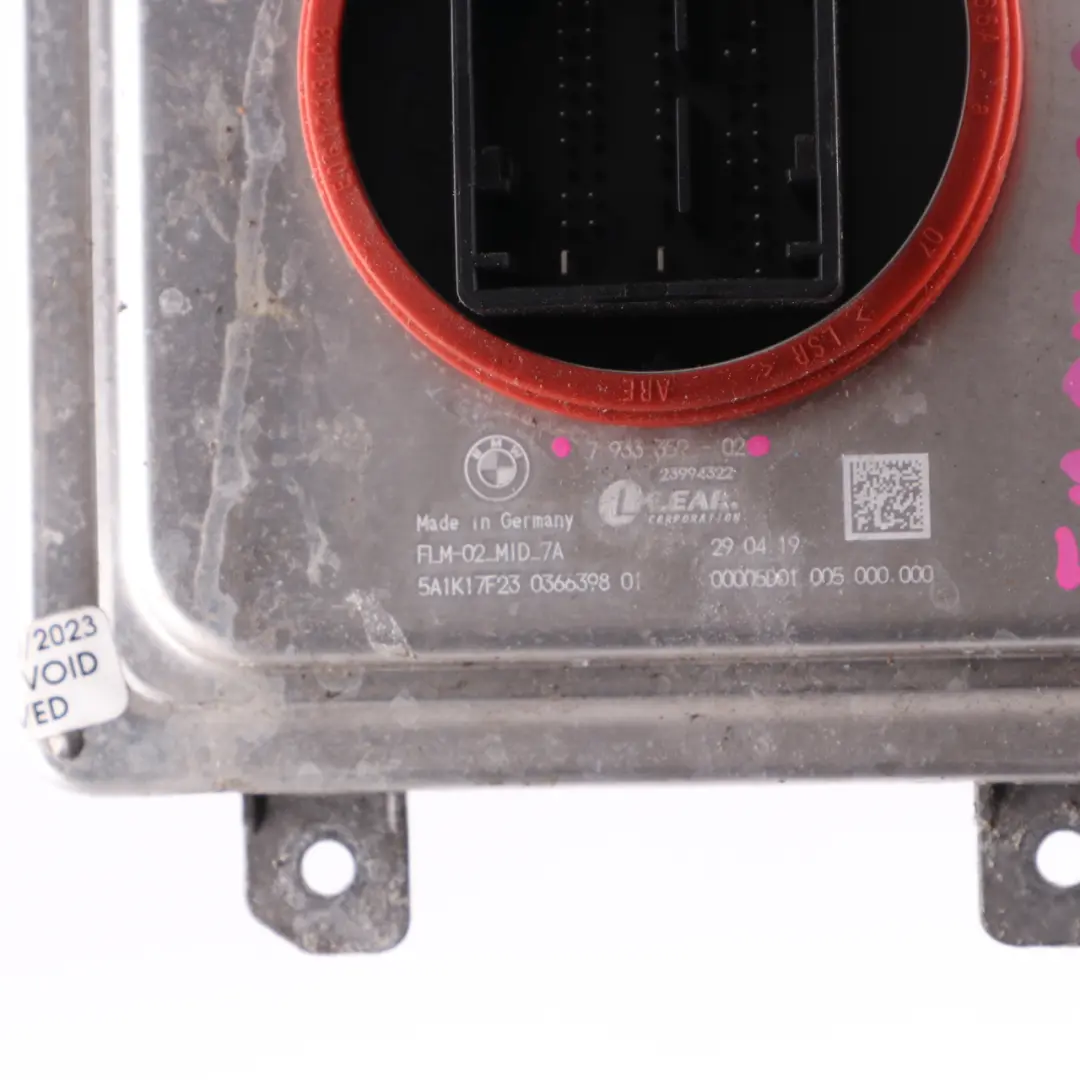 Moduł Przetwornica Świateł do BMW G20 o numerze 7933359 BMW G20 Moduł Przetwornica Świateł - SKU 7933359 - Numer Części 7933359