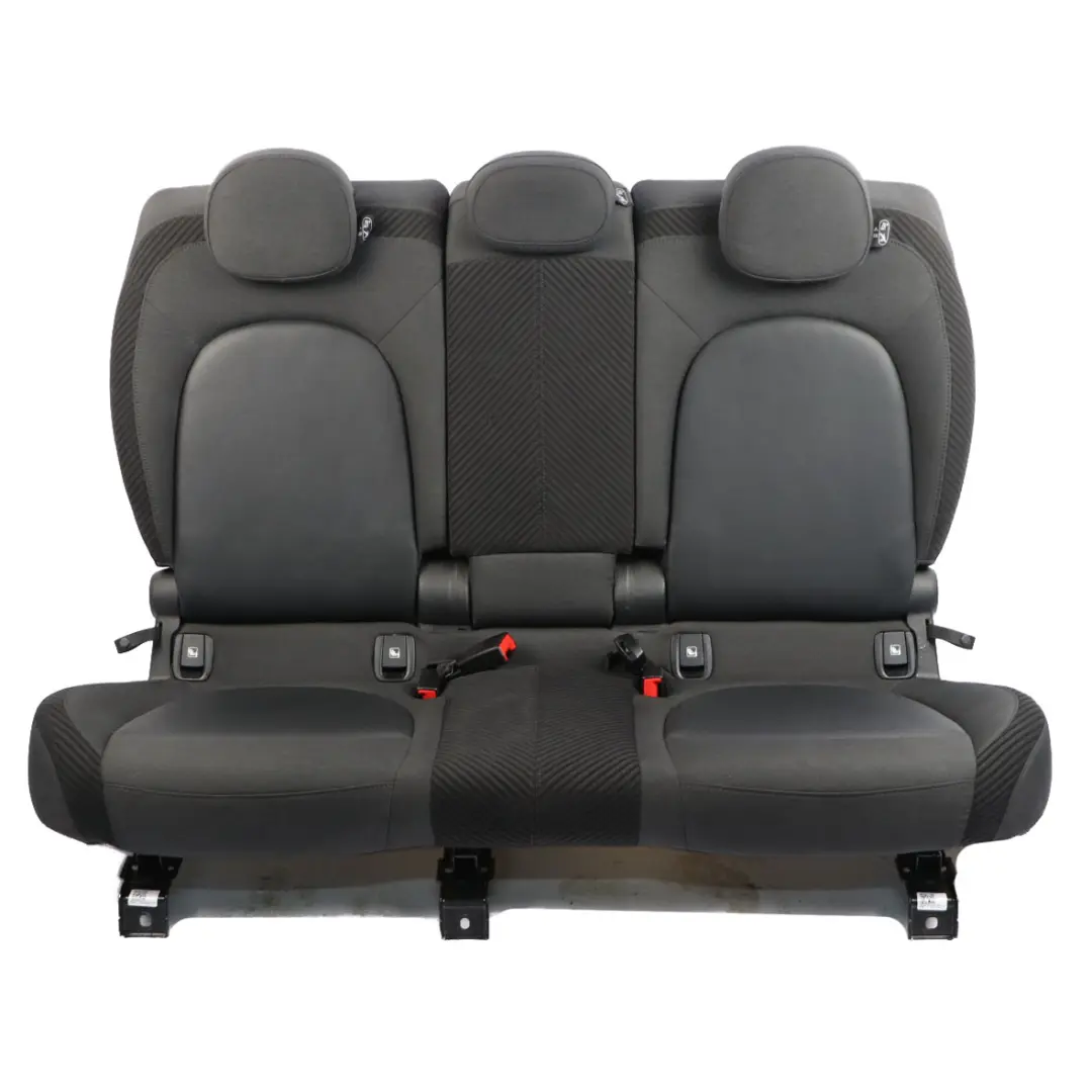 Bench Mini F60 Left Right N/O/S Folding Seat Cloth Fabric Leather Black to Rear with Part number 7433557/7433558 Rear Bench Mini F60 Left Right N/O/S Folding Seat Cloth Fabric Leather Black - SKU 7939337/7939338 - Part number 7433557/7433558