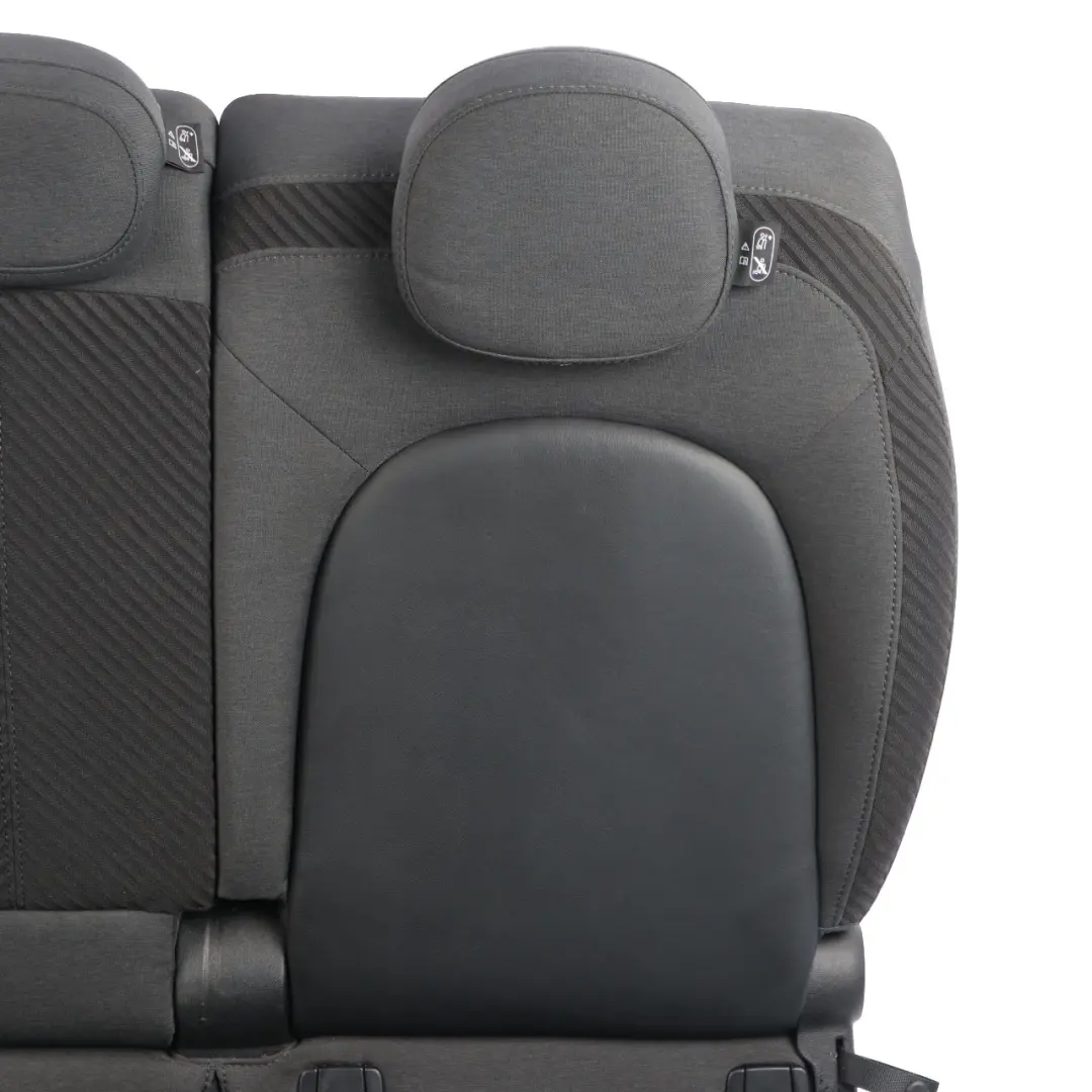 Rear Bench Mini F60 Left Right N/O/S Folding Seat Cloth Fabric Leather Black - SKU 7939337/7939338 - Part number 7433557/7433558