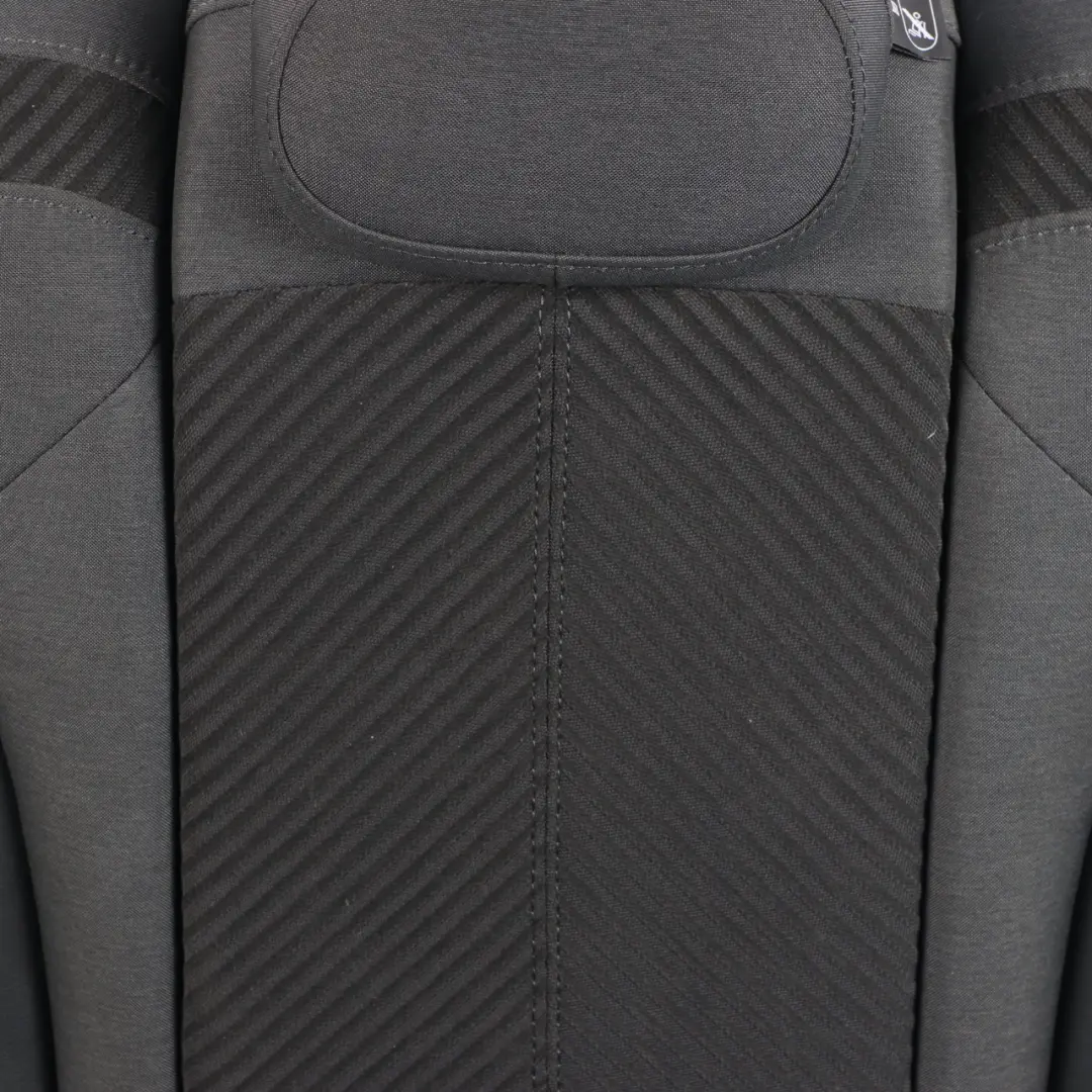 Rear Bench Mini F60 Left Right N/O/S Folding Seat Cloth Fabric Leather Black - SKU 7939337/7939338 - Part number 7433557/7433558
