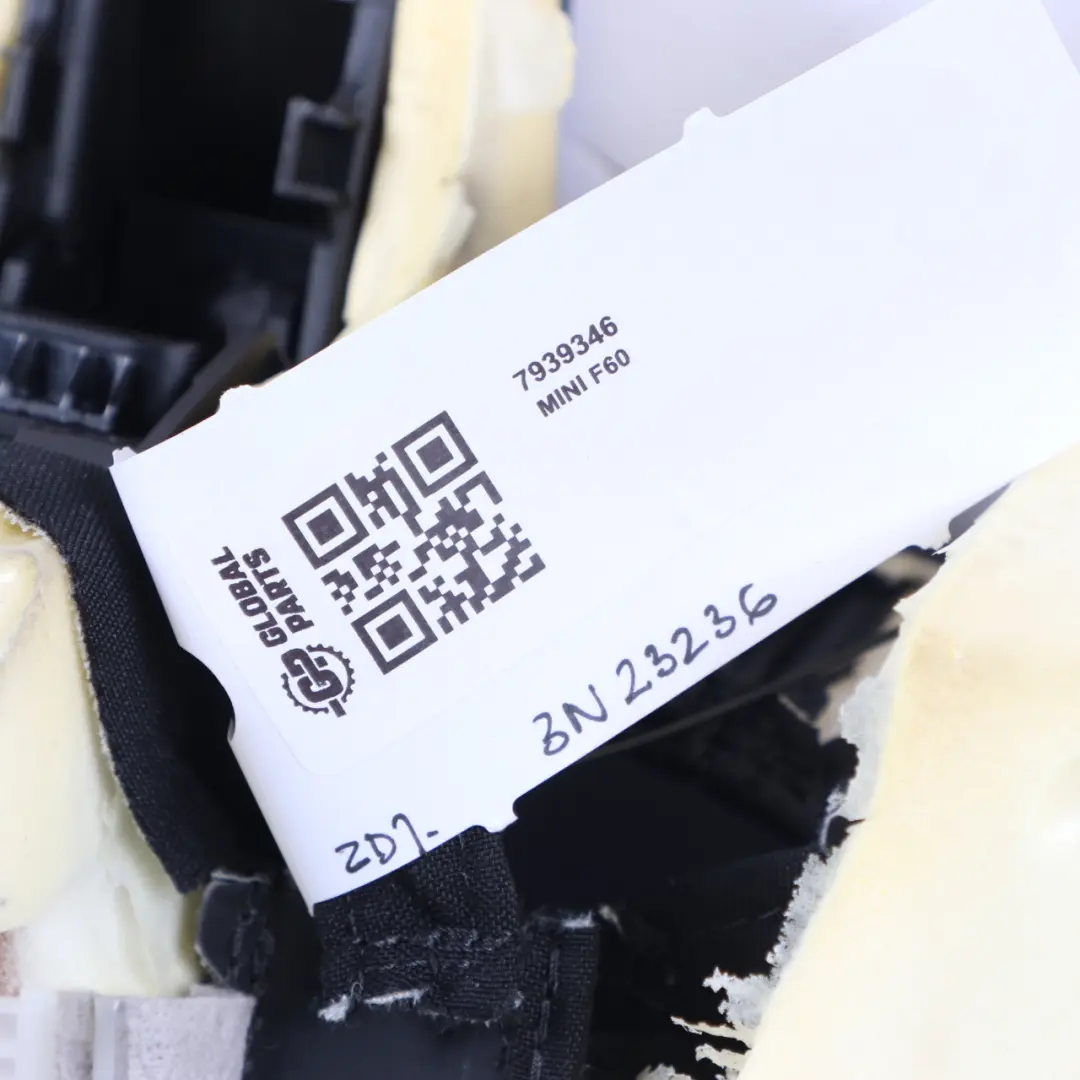 Bench Sport Leather Cross Punch Carbon Black to Mini Countryman F60 Rear with Part number 7939346 Mini Countryman F60 Rear Bench Sport Leather Cross Punch Carbon Black - SKU 7939346 - Part number 7939346