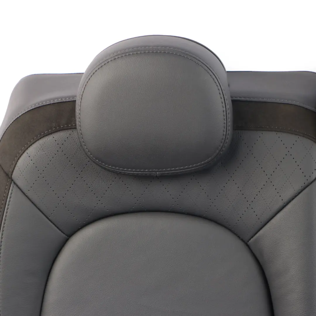 Mini F60 Rear Seat Left Right N/O/S Backrest Leather Cross Punch Carbon Black - SKU 7939347/7939348 - Part number 7939347/7939348