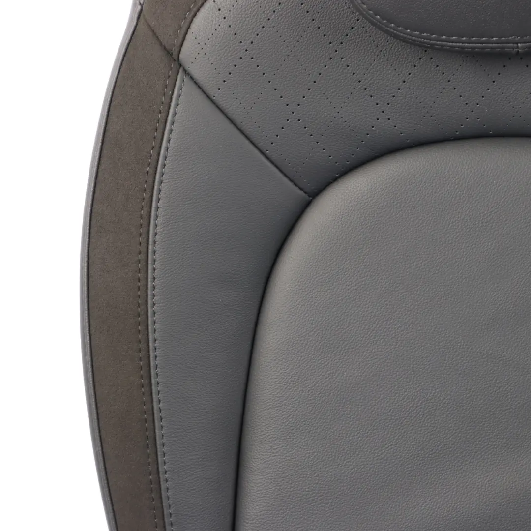 Left Right N/O/S Backrest Leather Cross Punch Carbon Black to Mini F60 Rear Seat with Part number 7939347/7939348 Mini F60 Rear Seat Left Right N/O/S Backrest Leather Cross Punch Carbon Black - SKU 7939347/7939348 - Part number 7939347/7939348