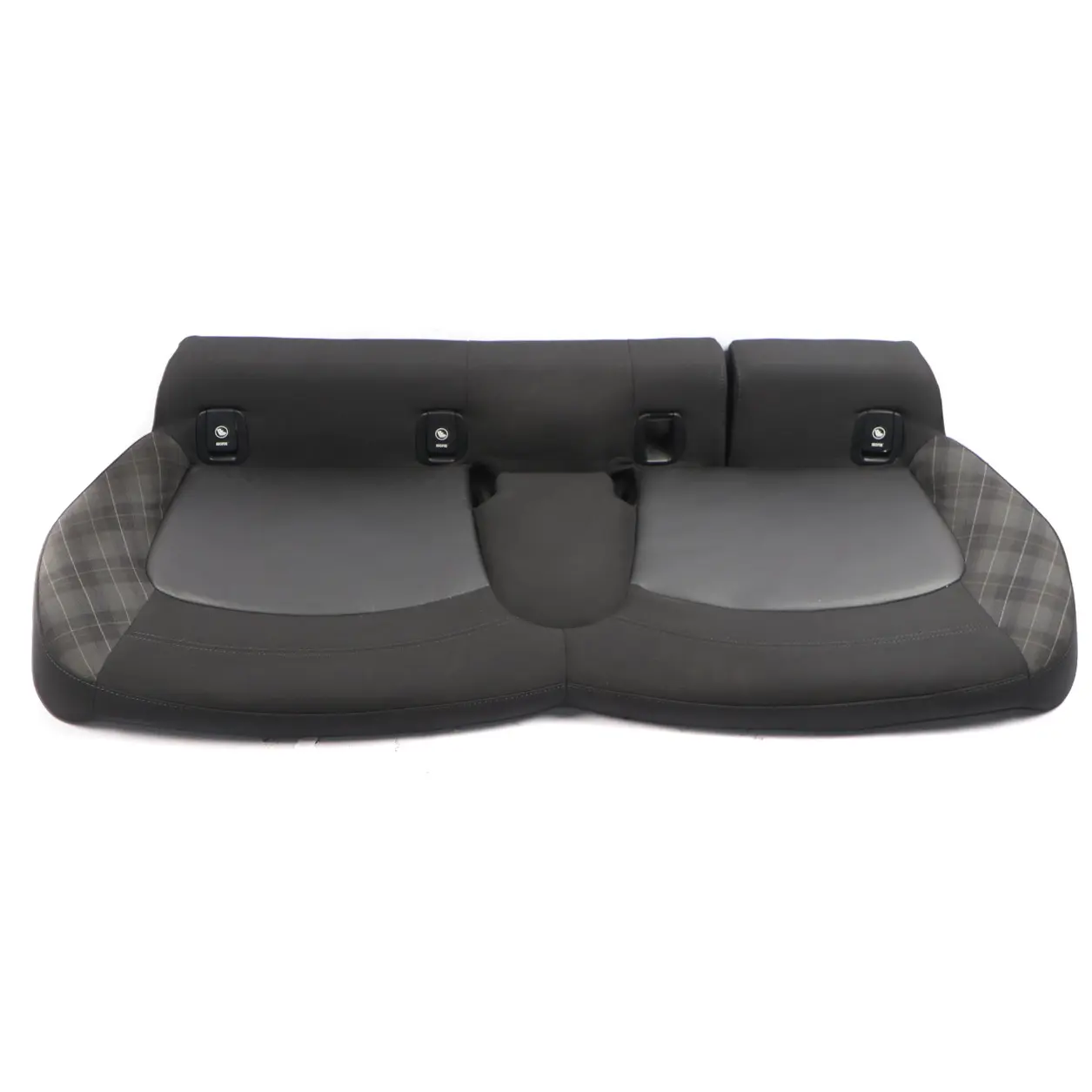 Mini F55 Bancheta Spate Husa Material Piele Carbon Negru Diamond