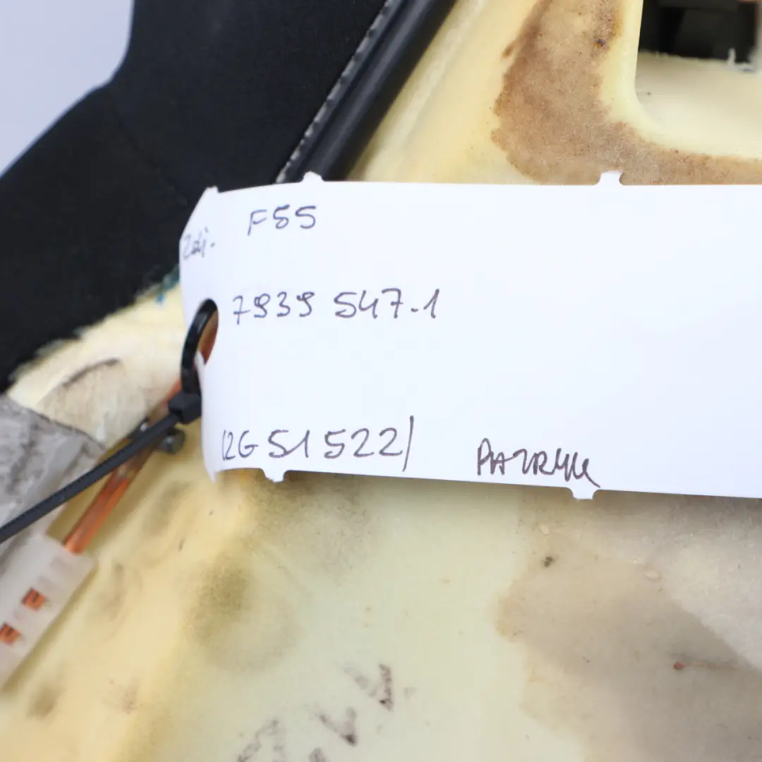 Bench Couch Cover Cloth Leather Carbon Black Diamond to Mini F55 Rear Seat with Part number 7939547 Mini F55 Rear Seat Bench Couch Cover Cloth Leather Carbon Black Diamond - SKU 7939547-1 - Part number 7939547