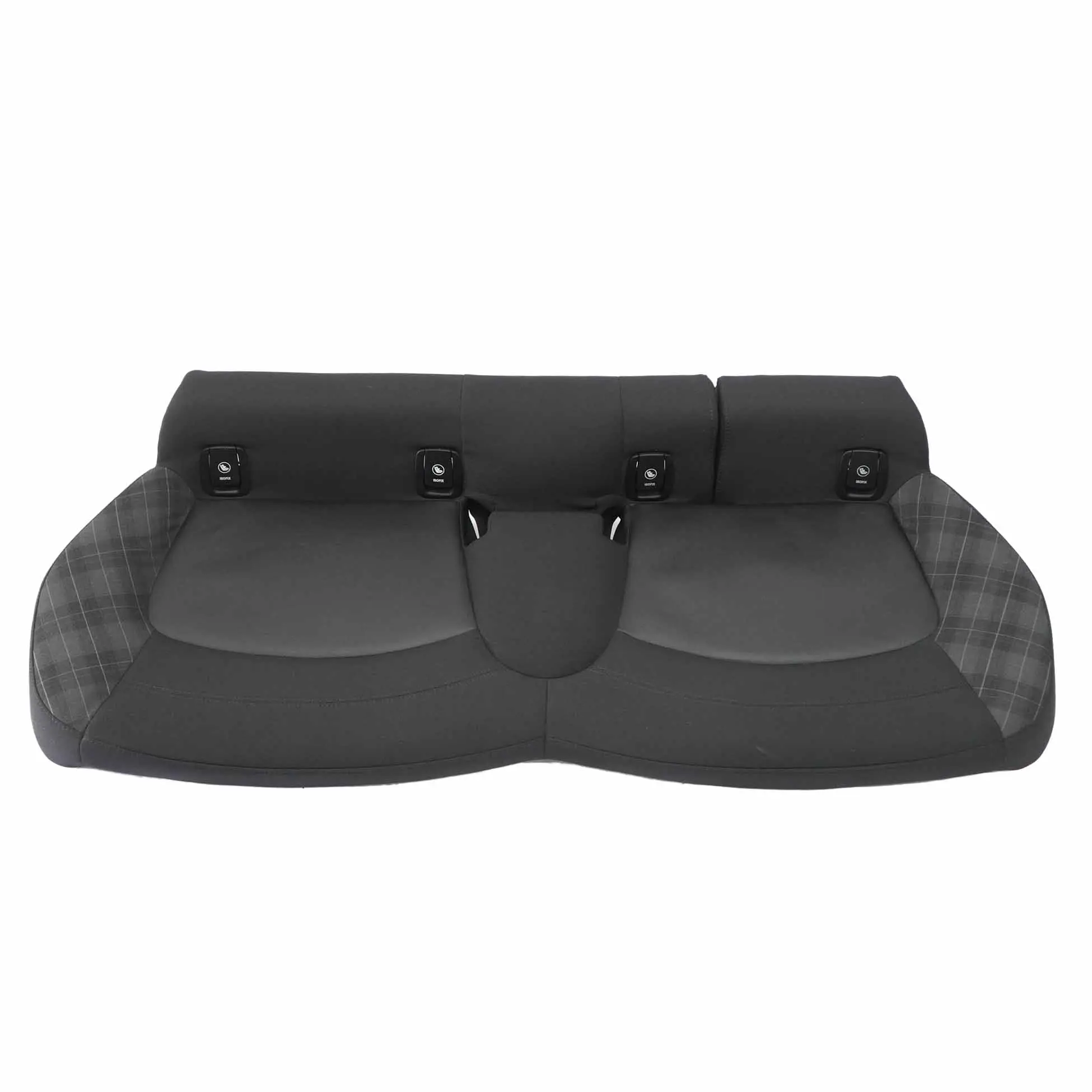 Mini F55 Housse de banquette arrière Tissu Cuir Carbone Noir