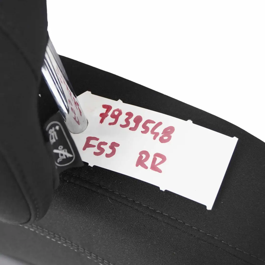 Posteriore Destro Rivestimento Schienale Panno Pelle Nero Carbonio per Mini F55 con numero di parte 7939548 Mini F55 Posteriore Destro Rivestimento Schienale Panno Pelle Nero Carbonio - SKU 7939548 - Numero di parte 7939548