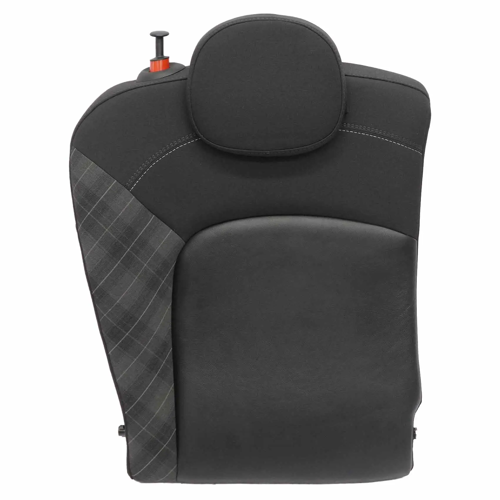 Mini F55 Trasero Derecho Funda Asiento Respaldo Tela Cuero Carbono Negro