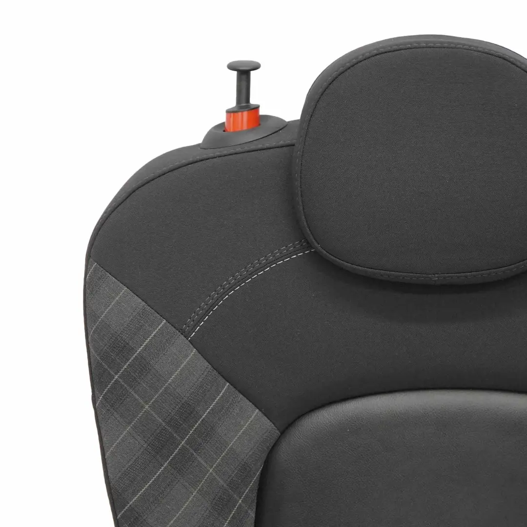 Trasero Derecho Funda Asiento Respaldo Tela Cuero Carbono Negro para Mini F55 con número de pieza 7939548 Mini F55 Trasero Derecho Funda Asiento Respaldo Tela Cuero Carbono Negro - SKU 7939548 - Número de pieza 7939548