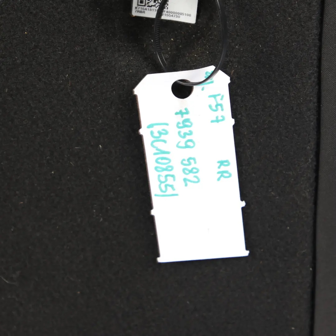 Mini F57 Seat Backrest Cabrio Rear Right O/S Cloth Leather Diamond Black - SKU 7939582 - Part number 7939582