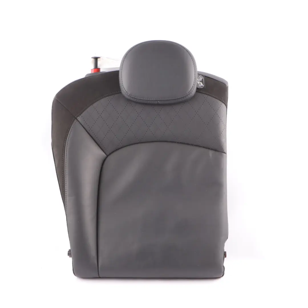 Trasero Derecho Respaldo asiento cuero carbono Negro Cross Punch para Mini F56 con número de pieza 7939752 Mini F56 Trasero Derecho Respaldo asiento cuero carbono Negro Cross Punch - SKU 7939752 - Número de pieza 7939752
