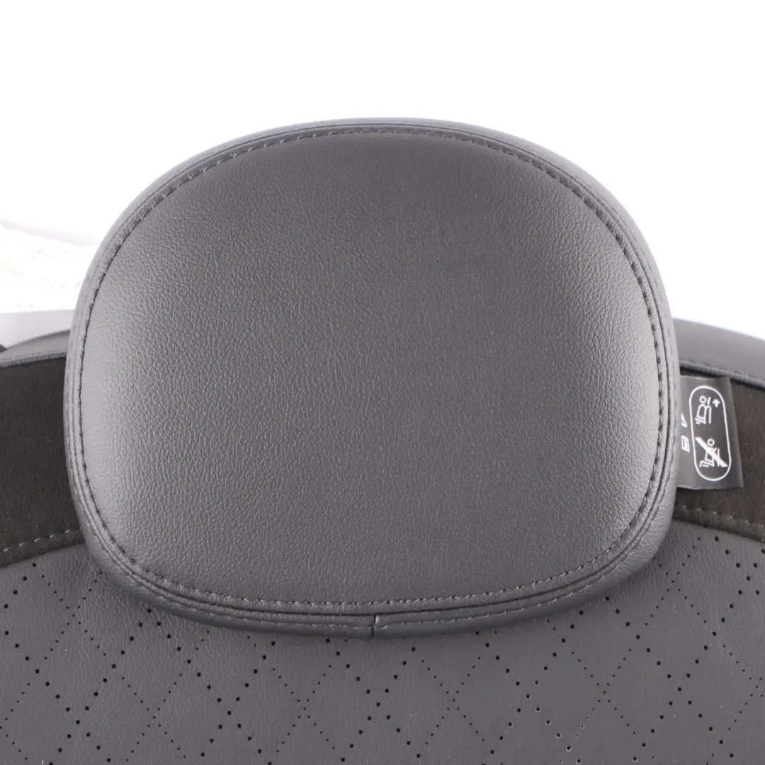 Right O/S Seat Backrest Leather Carbon Black Cross Punch to Mini F56 Rear with Part number 7939752 Mini F56 Rear Right O/S Seat Backrest Leather Carbon Black Cross Punch - SKU 7939752 - Part number 7939752