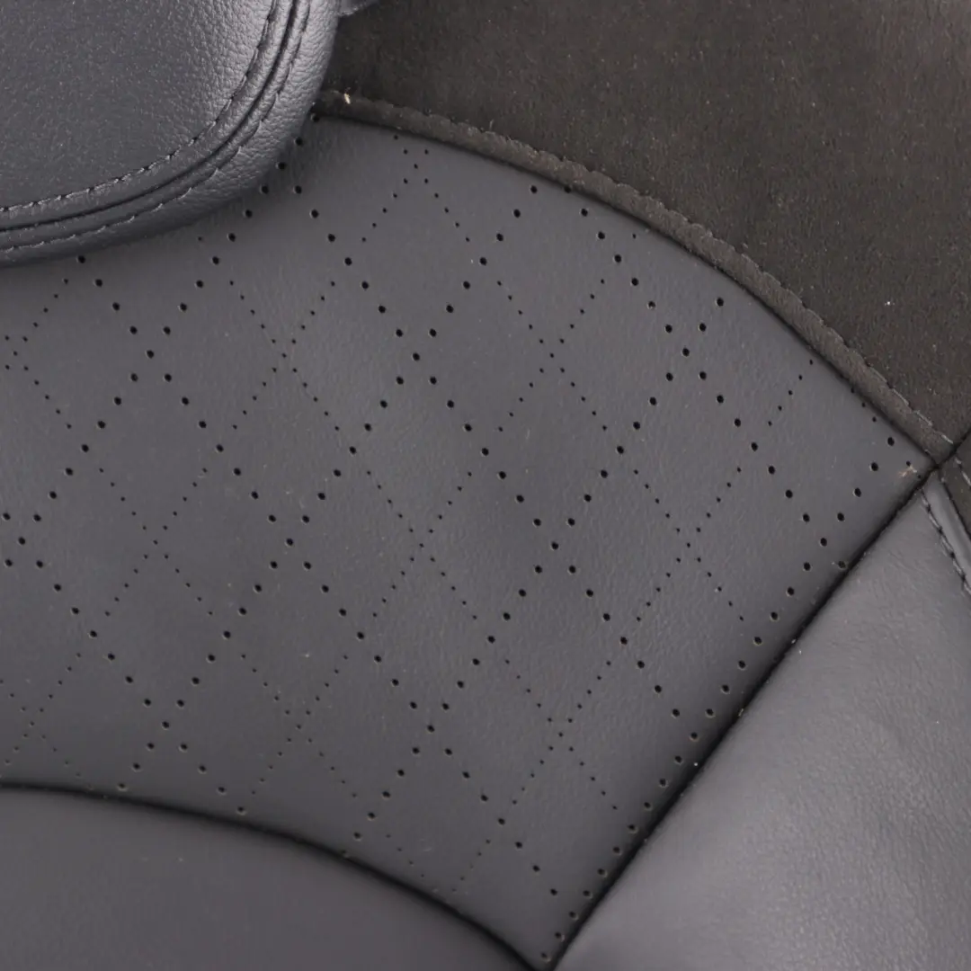 Mini F56 Rear Left N/S Seat Backrest Leather Carbon Black Cross Punch - SKU 7939771 - Part number 7939771