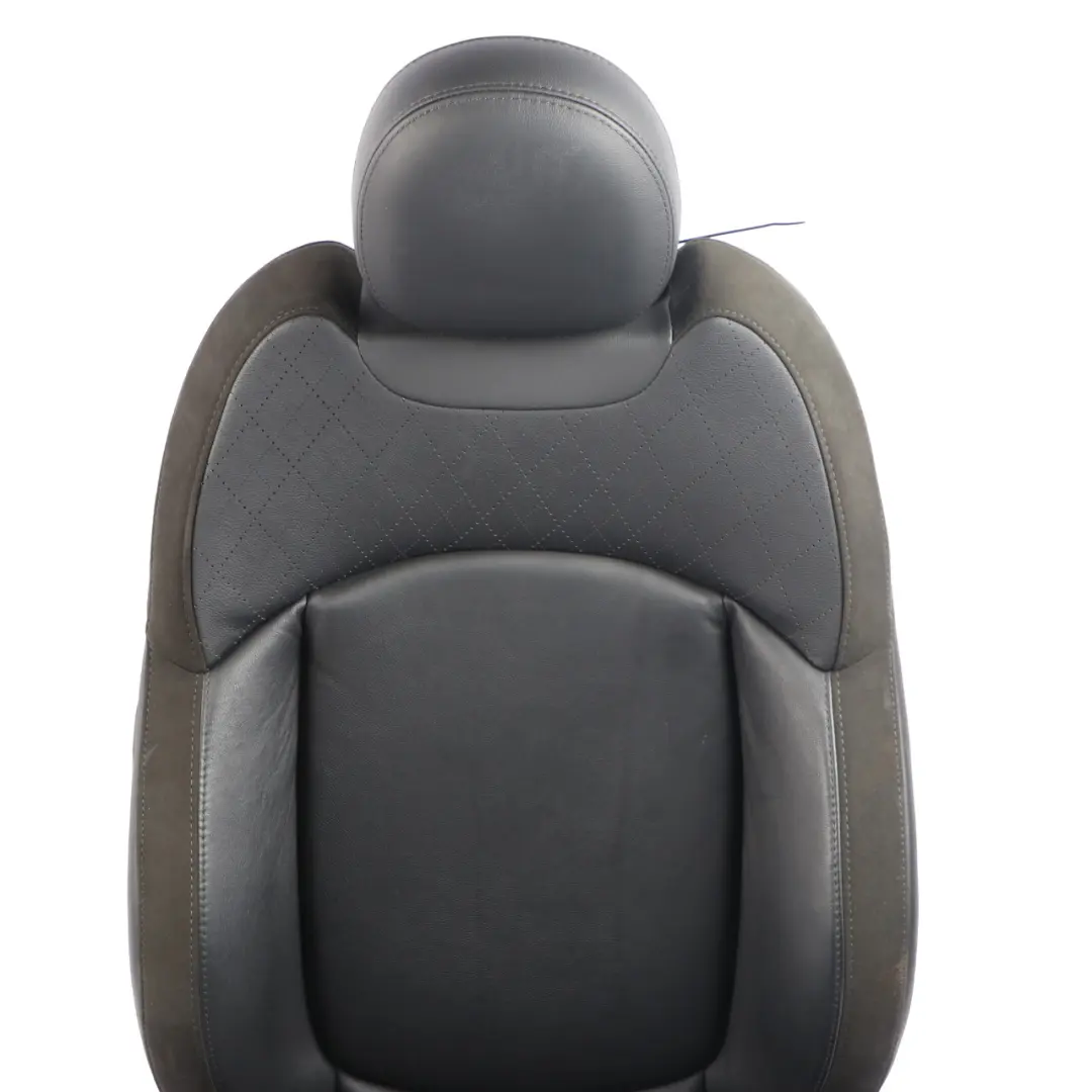 Mini F55 Front Seat Sport Left N/S Heated Leather Cross Punch Carbon Black - SKU 7939855-1 - Part number 7939855