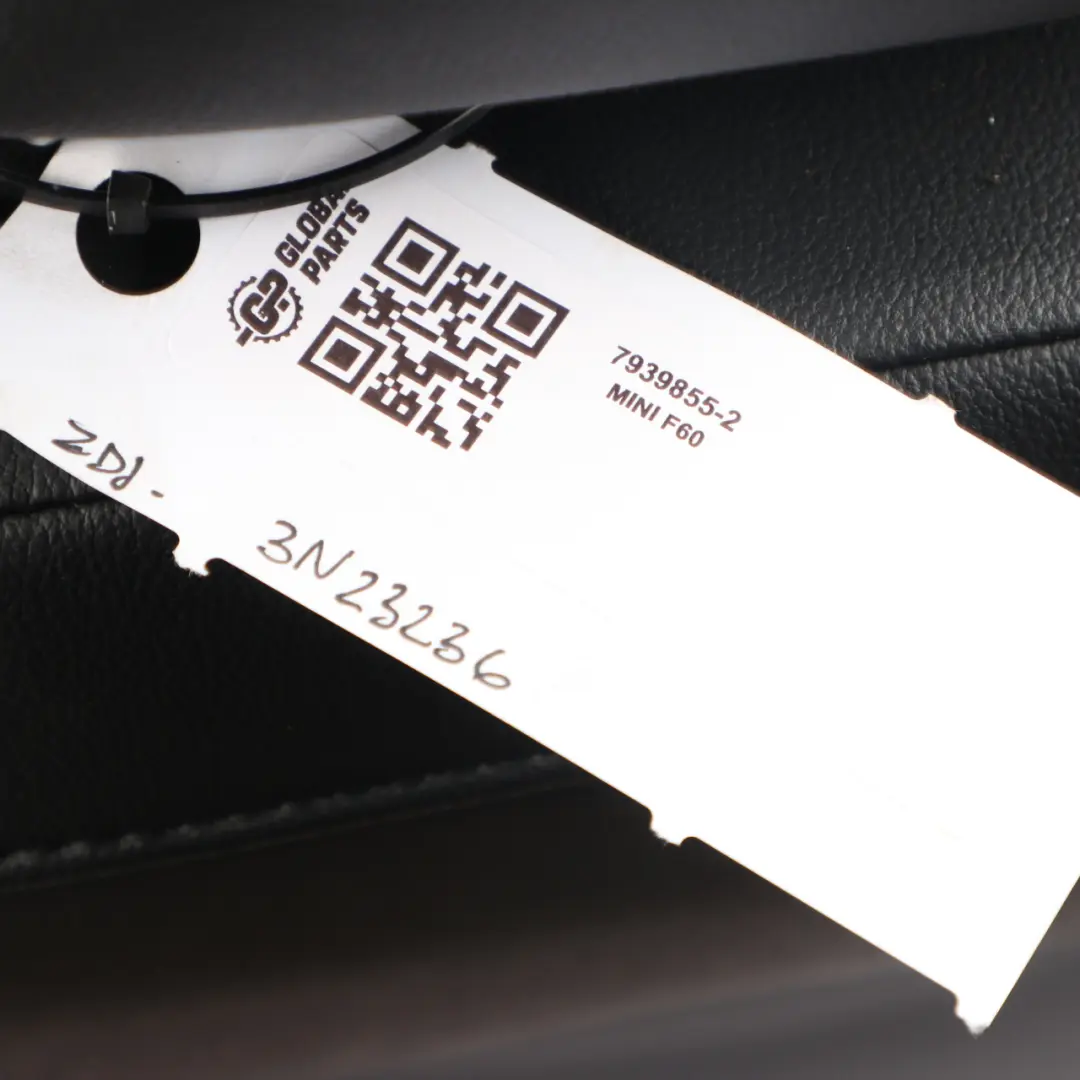 Front Seat Left N/S Sport Heated Leather Cross Punch Carbon Black to Mini F60 with Part number 7939855 Mini F60 Front Seat Left N/S Sport Heated Leather Cross Punch Carbon Black - SKU 7939855-2 - Part number 7939855