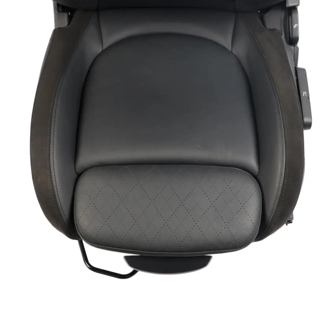Mini F60 Front Seat Left N/S Sport Heated Leather Cross Punch Carbon Black - SKU 7939855-2 - Part number 7939855
