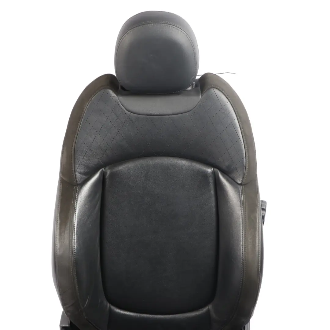 Mini F55 Front Seat Sport Right O/S Heated Leather Cross Punch Carbon Black - SKU 7939856-1 - Part number 7939856