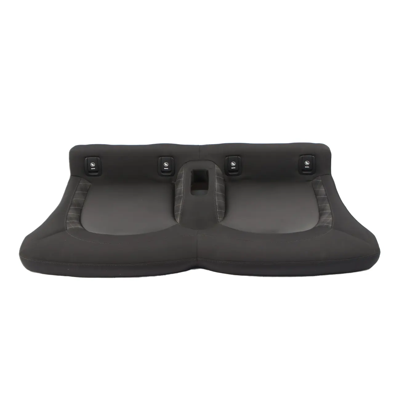 Mini F57 Asiento Trasero Banqueta Cabrio Tela Cuero Carbono Negro Diamante