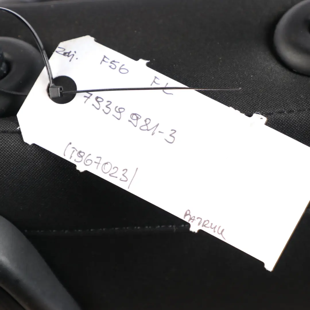 Mini F56 Fotel Sportowy Przedni Lewy Przód Lewy Materiał Skóra Czarna - SKU 7939981-3 - Numer Części 7939981