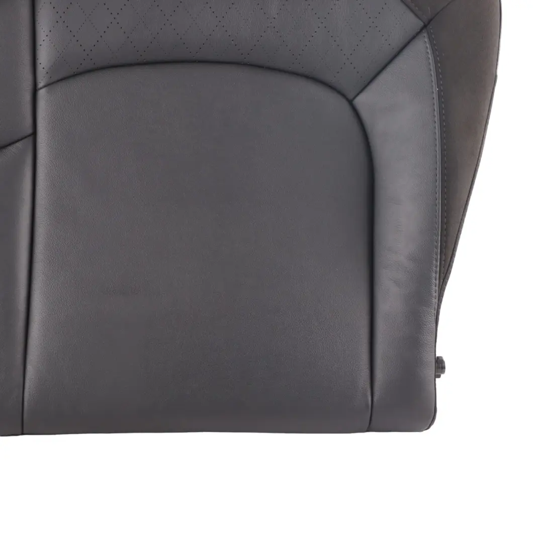 Backrest Rear Left N/S Back Cover Leather Cross Punch Carbon Black to Mini F55 Seat with Part number 7940801 Mini F55 Seat Backrest Rear Left N/S Back Cover Leather Cross Punch Carbon Black - SKU 7940801 - Part number 7940801