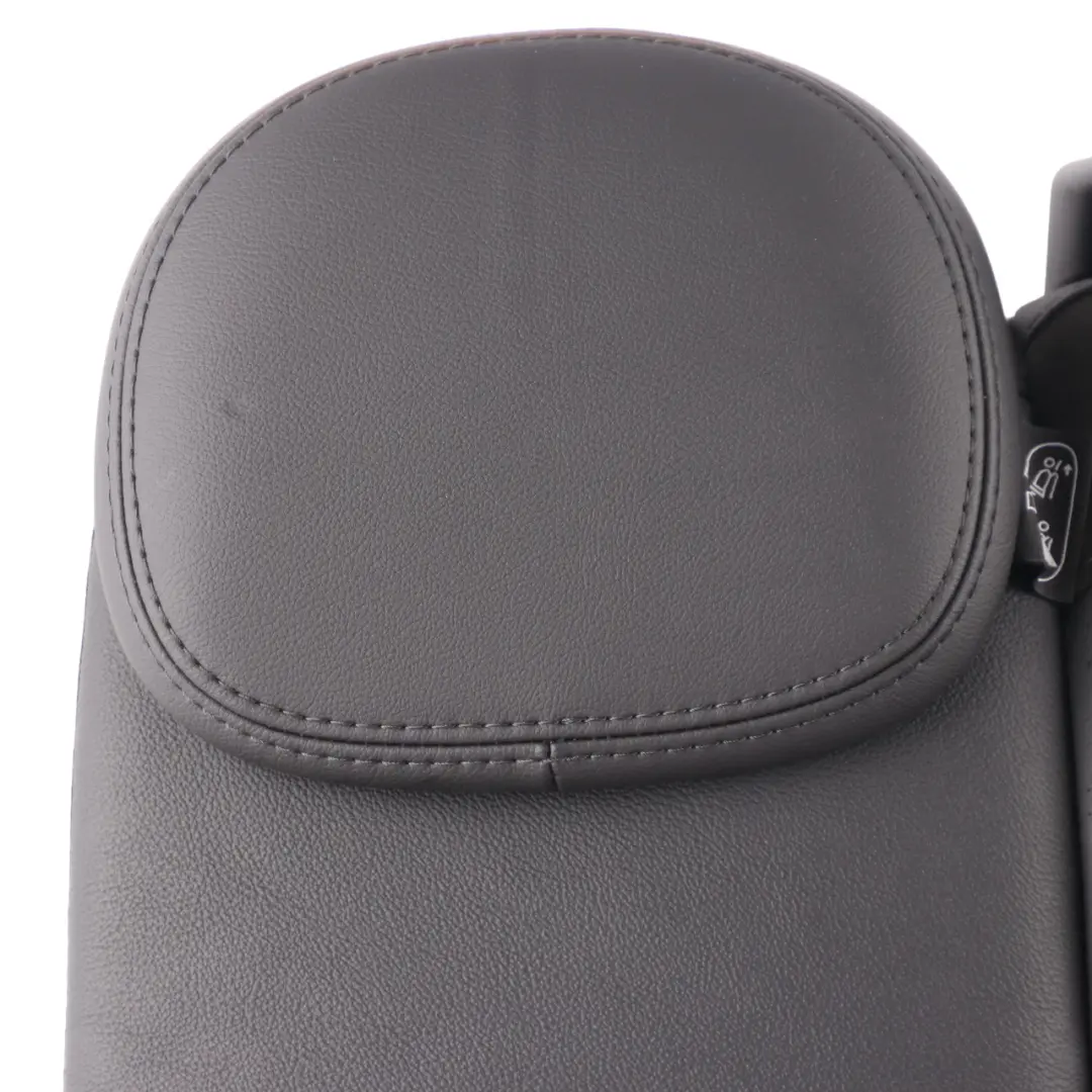 Mini F55 Seat Backrest Rear Left N/S Back Cover Leather Cross Punch Carbon Black - SKU 7940801 - Part number 7940801