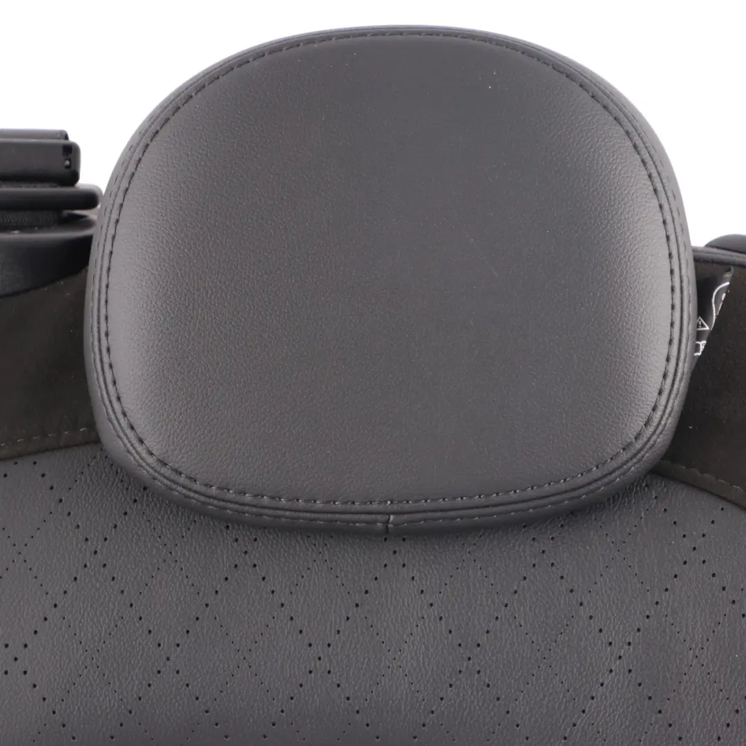 Backrest Rear Left N/S Back Cover Leather Cross Punch Carbon Black to Mini F55 Seat with Part number 7940801 Mini F55 Seat Backrest Rear Left N/S Back Cover Leather Cross Punch Carbon Black - SKU 7940801 - Part number 7940801