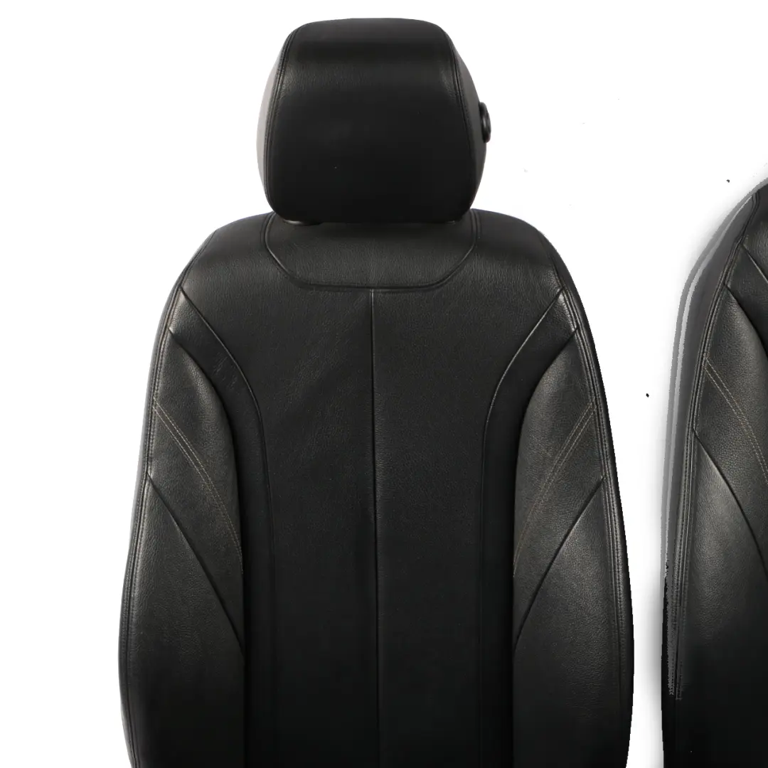 BMW F30 Leather Seats Black / Exclusive Seam Front Rear Seat Set with Door Cards - SKU 7941261-1 - Part number 7941261