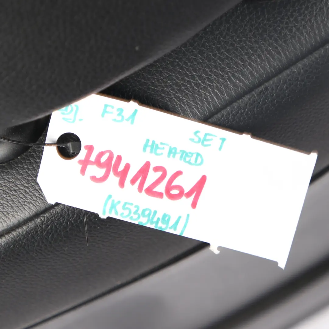 BMW F31 Leather Seats Heated Black / Exclusive Seam Seats Front Rear Seat Set - SKU 7941261 - Part number 7941261