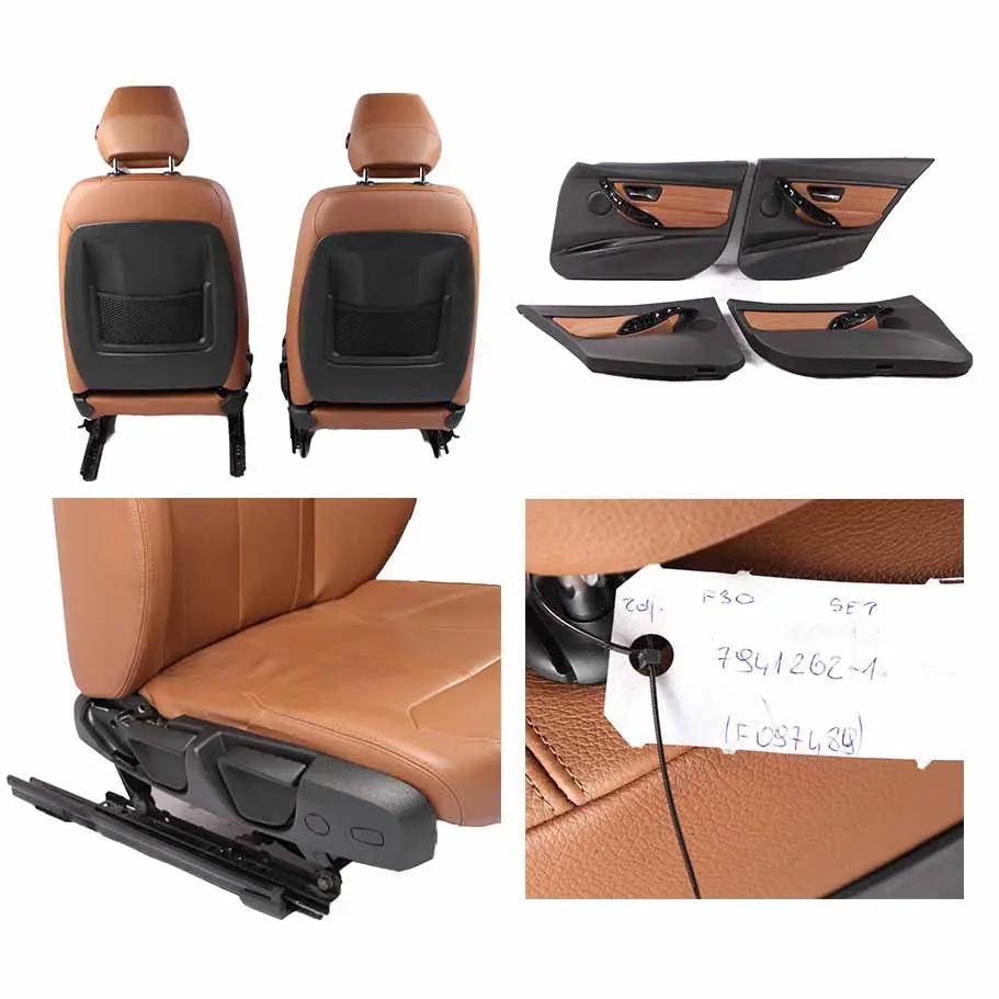 Leather Seats BMW F30 Saloon Dakota Sattel-Braun Excl. Seam Seat With Door Cards to with Part number 7941262 Leather Seats BMW F30 Saloon Dakota Sattel-Braun Excl. Seam Seat With Door Cards - SKU 7941262-1 - Part number 7941262