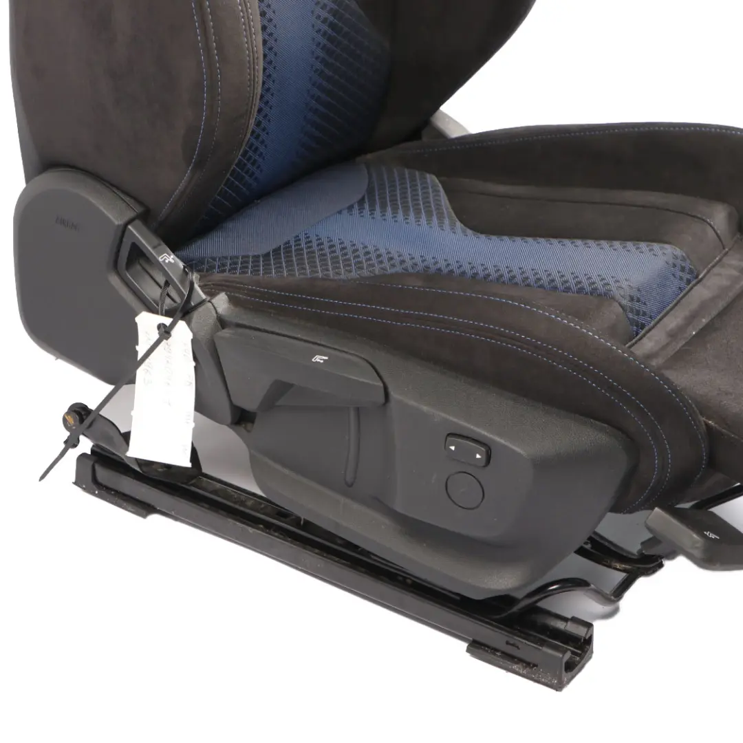 BMW F40 M135i Front Seat Right O/S Heated Interior Cloth Trigon Alcantara Black - SKU 7942046-1 - Part number 7942046