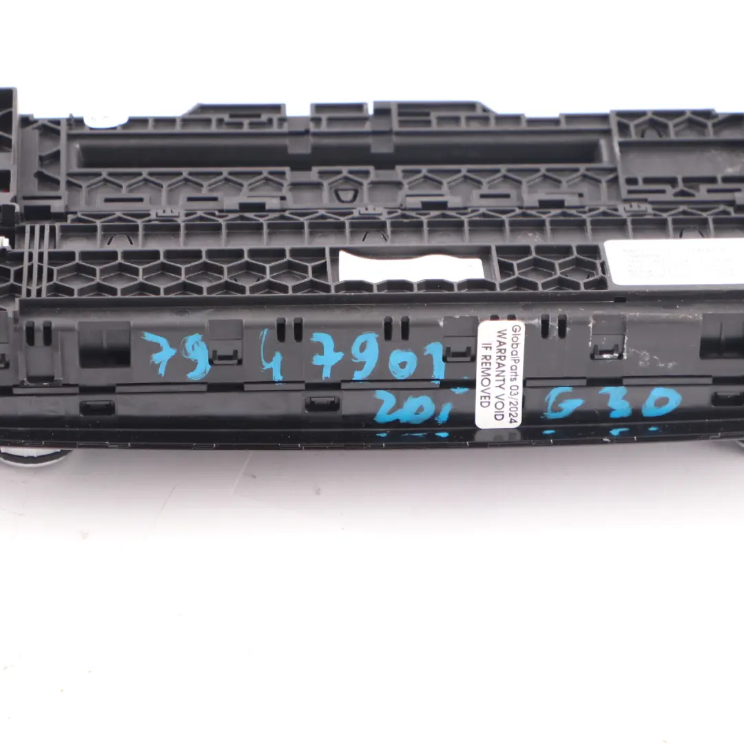 Control Panel BMW G30 Automatic Air Conditioning A/C Radio Player Switch to with Part number 7947901 Control Panel BMW G30 Automatic Air Conditioning A/C Radio Player Switch - SKU 7947901 - Part number 7947901