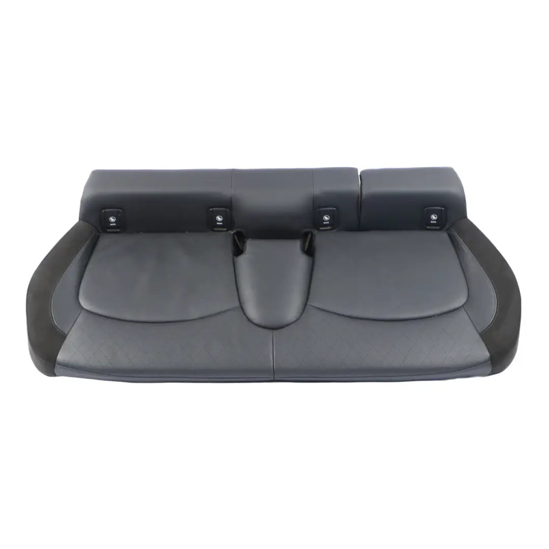 Bench Couch Cover Leather Carbon Black Cross Punch to Mini F55 Rear Seat with Part number 7948964 Mini F55 Rear Seat Bench Couch Cover Leather Carbon Black Cross Punch - SKU 7948964 - Part number 7948964