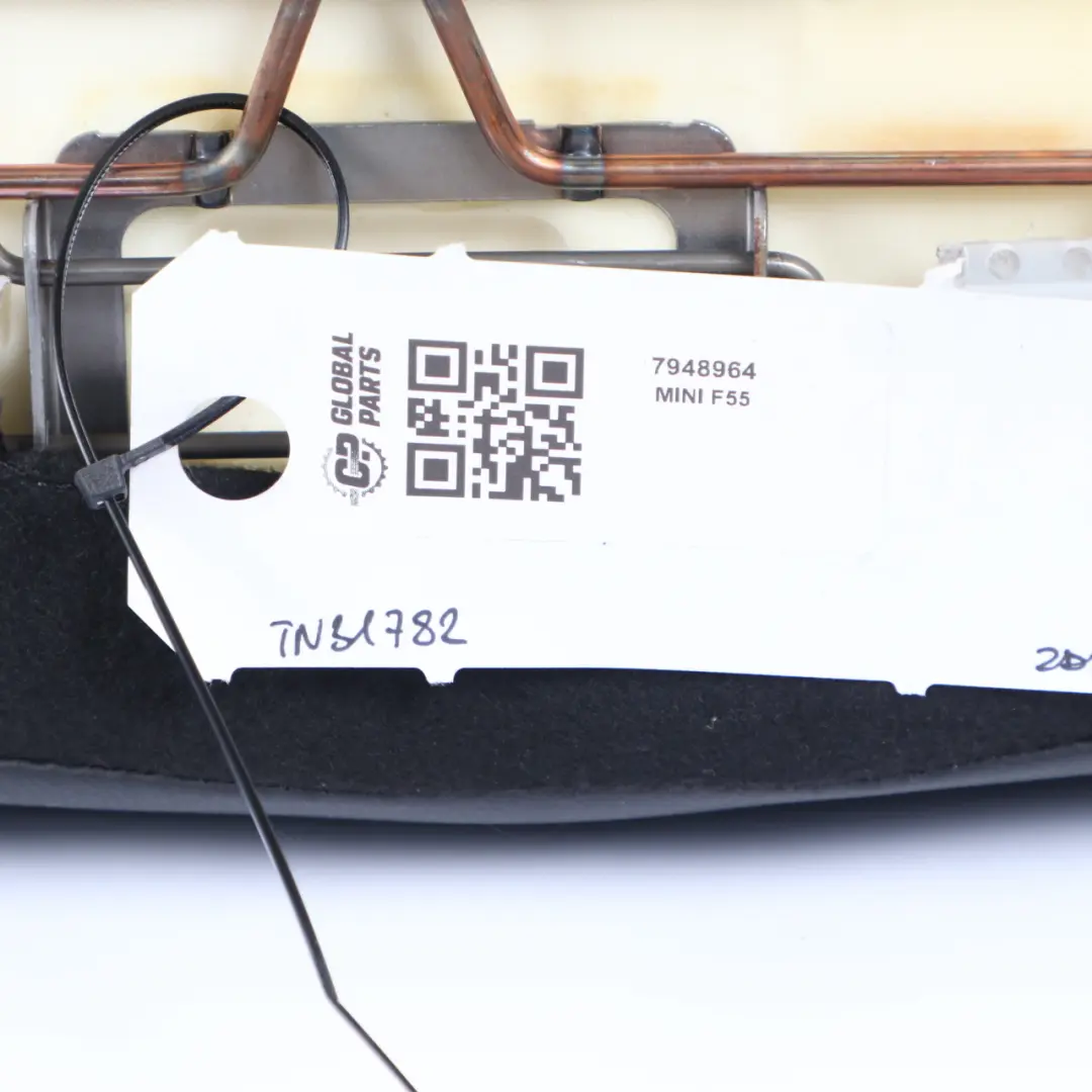 Bench Couch Cover Leather Carbon Black Cross Punch to Mini F55 Rear Seat with Part number 7948964 Mini F55 Rear Seat Bench Couch Cover Leather Carbon Black Cross Punch - SKU 7948964 - Part number 7948964