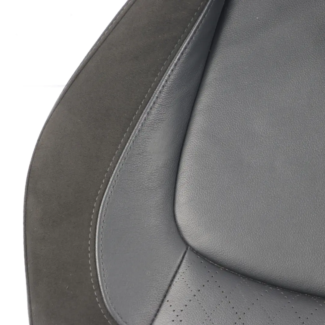 Bench Couch Cover Leather Carbon Black Cross Punch to Mini F55 Rear Seat with Part number 7948964 Mini F55 Rear Seat Bench Couch Cover Leather Carbon Black Cross Punch - SKU 7948964 - Part number 7948964