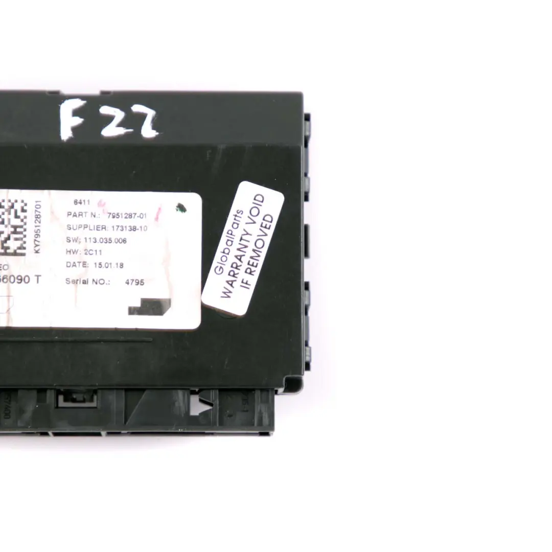 BMW 1 3 Series F20 F30 Mini F55 F56 Control Unit Air Conditioning Module - SKU 7951287 - Part number 7951287