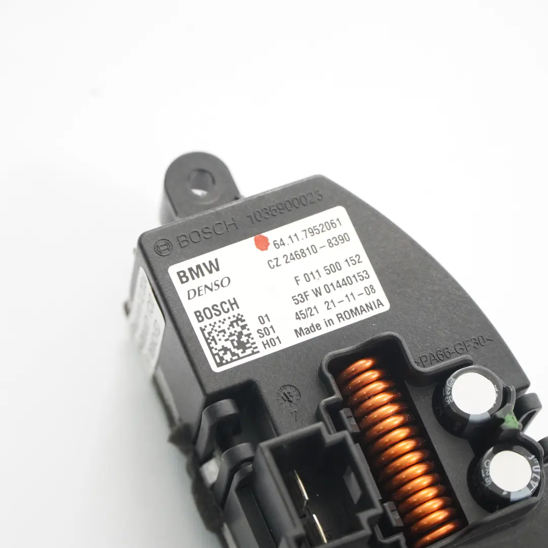 Blower Regulator Heater Fan Resistor Unit to BMW F45 X1 F48 Mini F55 F56 with Part number 7952061 BMW F45 X1 F48 Mini F55 F56 Blower Regulator Heater Fan Resistor Unit - SKU 7952061 - Part number 7952061