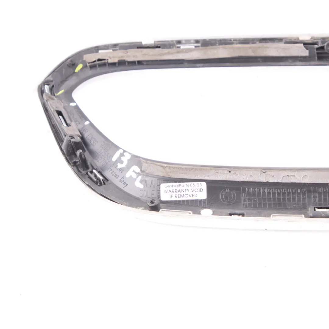 BMW i3 I01 Grille calandre pare-chocs central garniture réniforme gauche argent - SKU 7955387 - Numéro de pièce 7955387