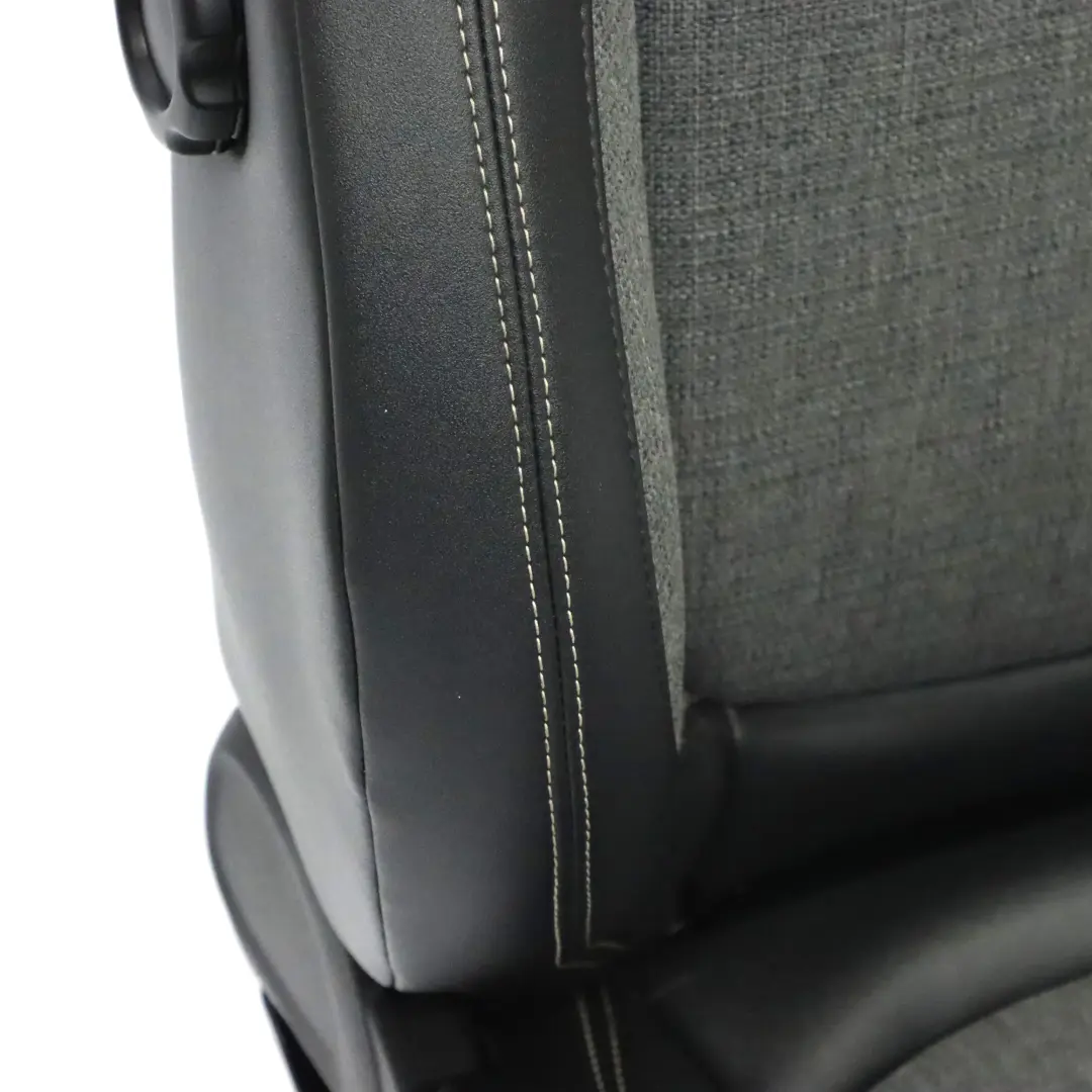 Asiento Delantero Tela Deportiva / Cuero Izquierdo Negro Perla Carbono para Mini F56 con número de pieza 7955981 Mini F56 Asiento Delantero Tela Deportiva / Cuero Izquierdo Negro Perla Carbono - SKU 7955981-2 - Número de pieza 7955981