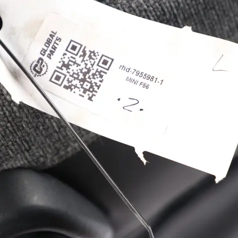 Sedile anteriore Mini Cooper One F56 Sport Cloth Leather Left Pearl Black Carbon per con numero di parte 7955981 Sedile anteriore Mini Cooper One F56 Sport Cloth Leather Left Pearl Black Carbon - SKU 7955981-3 - Numero di parte 7955981