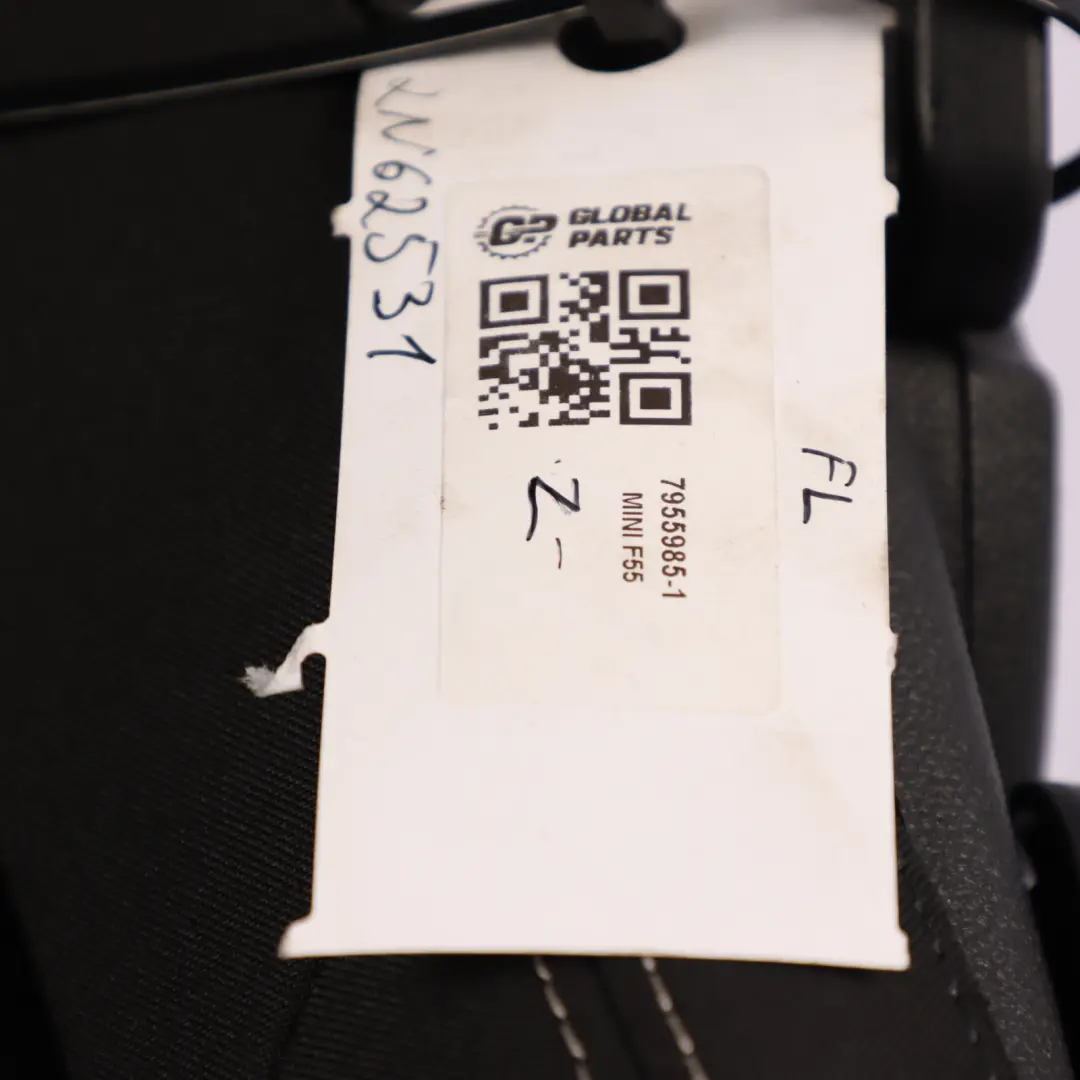 Front Seat Left N/S Heated Cloth Fabric Dinamica Carbon Black to Mini F55 JCW with Part number 7955985 Mini F55 JCW Front Seat Left N/S Heated Cloth Fabric Dinamica Carbon Black - SKU 7955985-1 - Part number 7955985