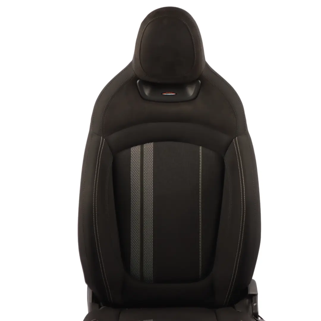 Front Seat Left N/S Heated Cloth Fabric Dinamica Carbon Black to Mini F55 JCW with Part number 7955985 Mini F55 JCW Front Seat Left N/S Heated Cloth Fabric Dinamica Carbon Black - SKU 7955985-1 - Part number 7955985