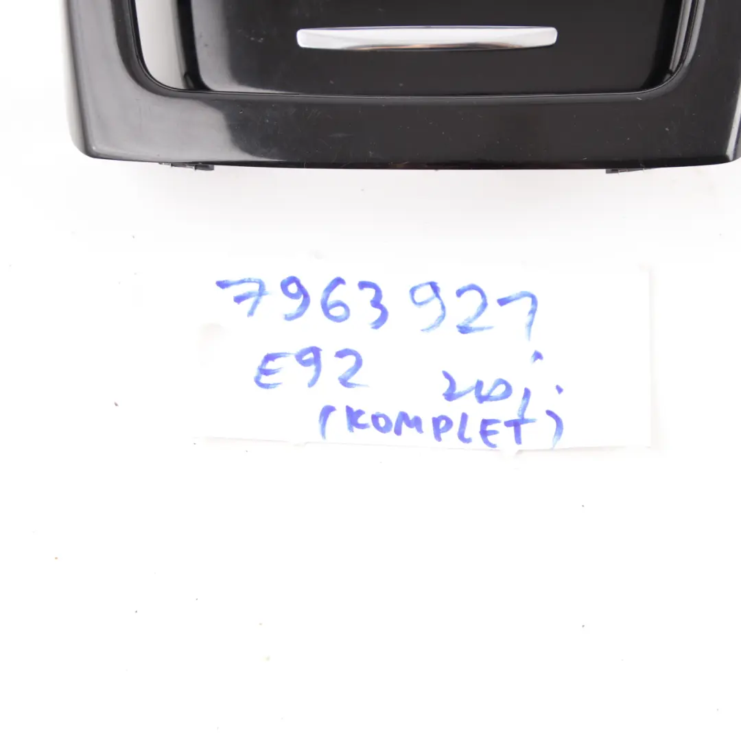 BMW E92 E93 Centre Console Ashtray Rear Tray Cover Storage Piano Black - SKU 7963921 - Part number 7963921