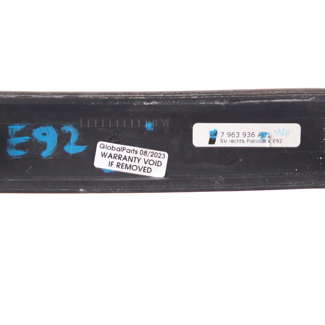 BMW E92 E93 Decor Strip Trim Cover Panel Rear Right O/S Piano Black - SKU 7963936 - Part number 7963936