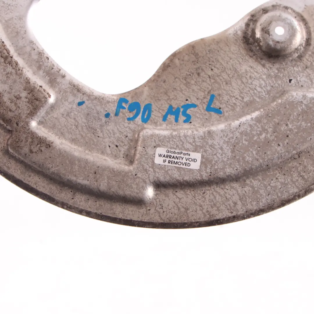 Brake Disc Plate BMW F90 M5 Rear Left N/S Brake Protection Plate Cover to with Part number 7991045 Brake Disc Plate BMW F90 M5 Rear Left N/S Brake Protection Plate Cover - SKU 7991045 - Part number 7991045