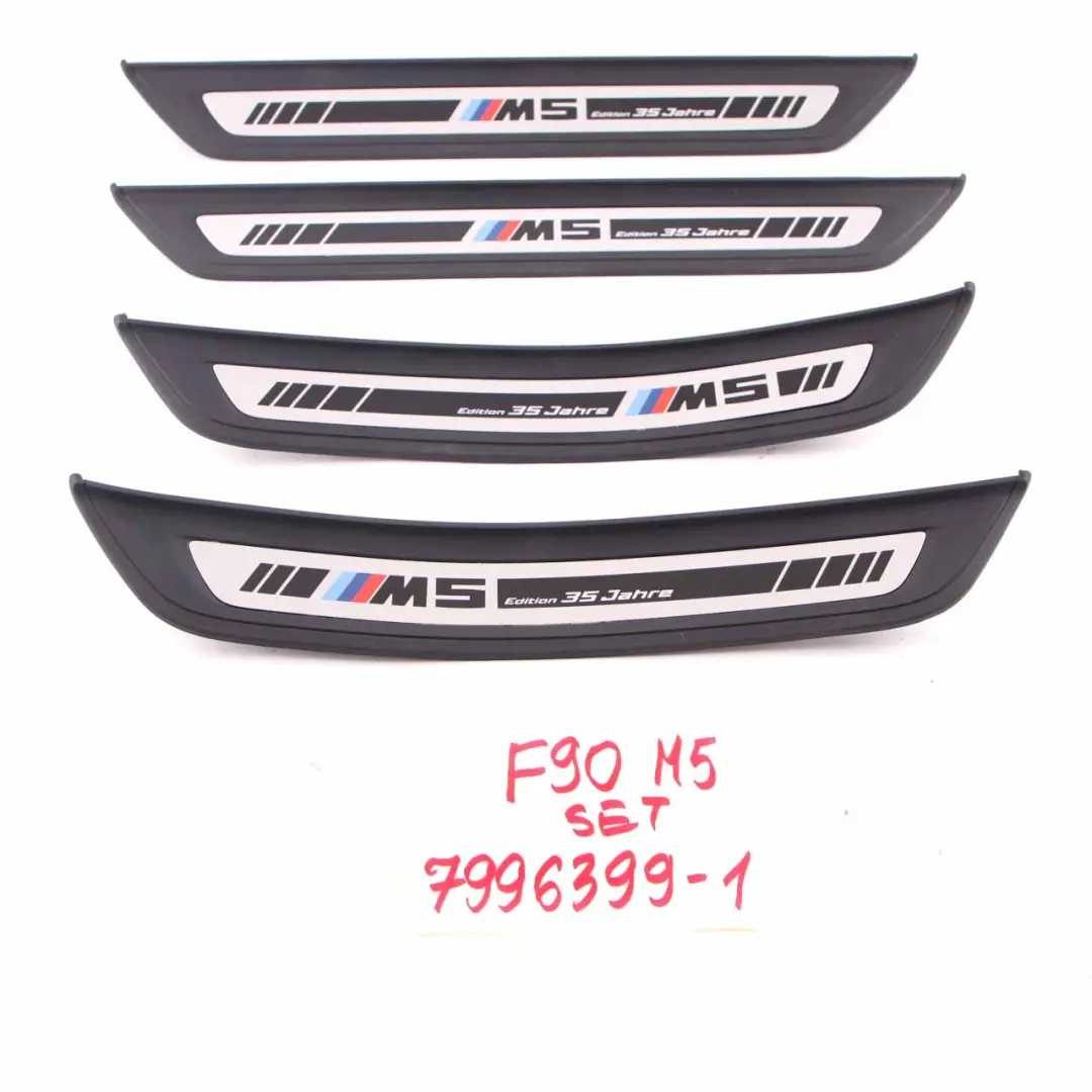 Entrance Strip BMW F90 M5 Door Cover Trim Sill Panelling Set Edition 35 Jahre M5 to with Part number 7996399 Entrance Strip BMW F90 M5 Door Cover Trim Sill Panelling Set Edition 35 Jahre M5 - SKU 7996399-1 - Part number 7996399