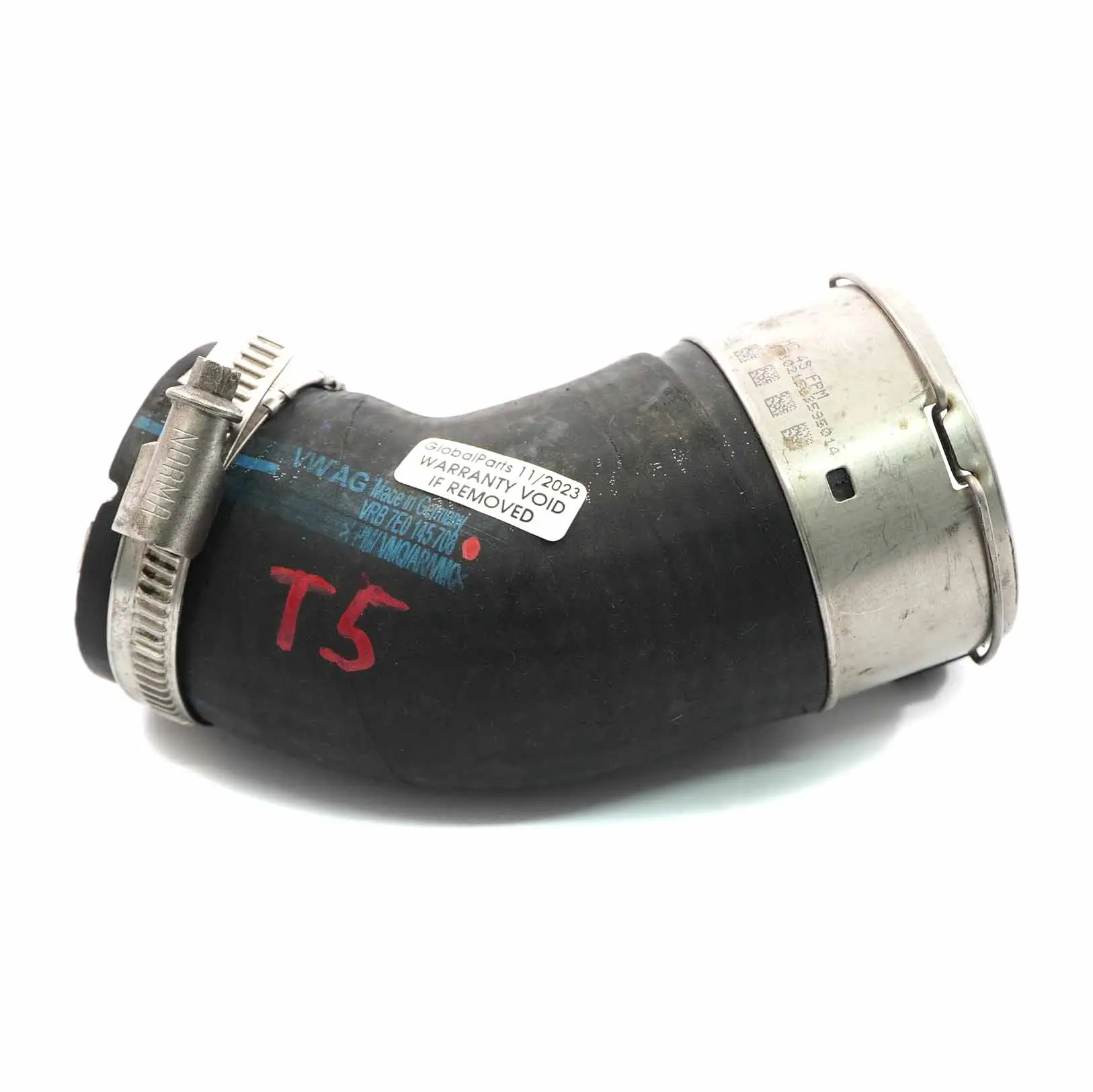 Volkswagen VW T5 Diesel Intercooler Turbo Air Intake tubo flessibile 7E0145708